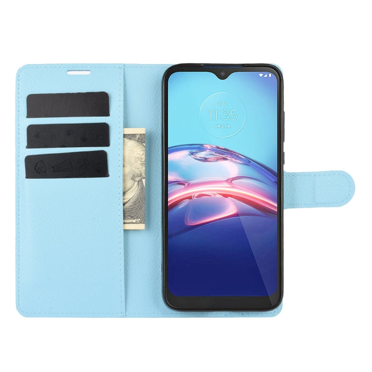 For Motorola Moto E 2020 Litchi Texture Horizontal Flip Protective Case with Holder & Card Slots & Wallet