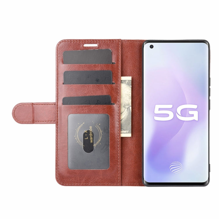 For Vivo X50 Pro+ R64 Texture Single Horizontal Flip Protective Case with Holder & Card Slots & Wallet& Photo Frame