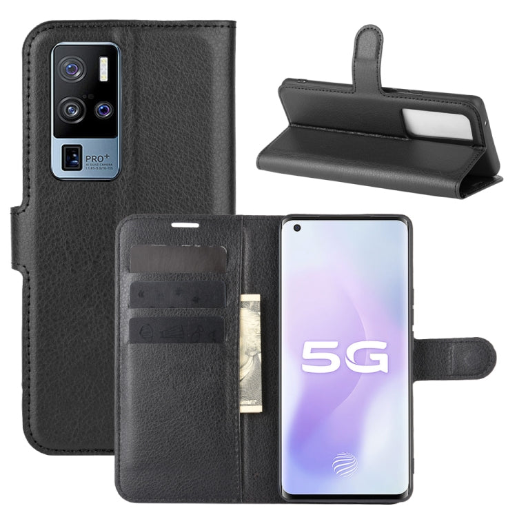 For Vivo X50 Pro+ Litchi Texture Horizontal Flip Protective Case with Holder & Card Slots & Wallet