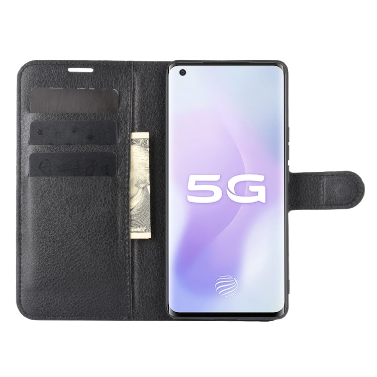 For Vivo X50 Pro+ Litchi Texture Horizontal Flip Protective Case with Holder & Card Slots & Wallet