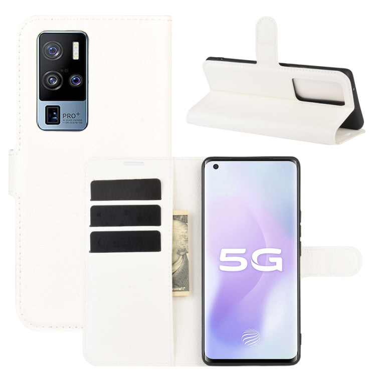 For Vivo X50 Pro+ Litchi Texture Horizontal Flip Protective Case with Holder & Card Slots & Wallet