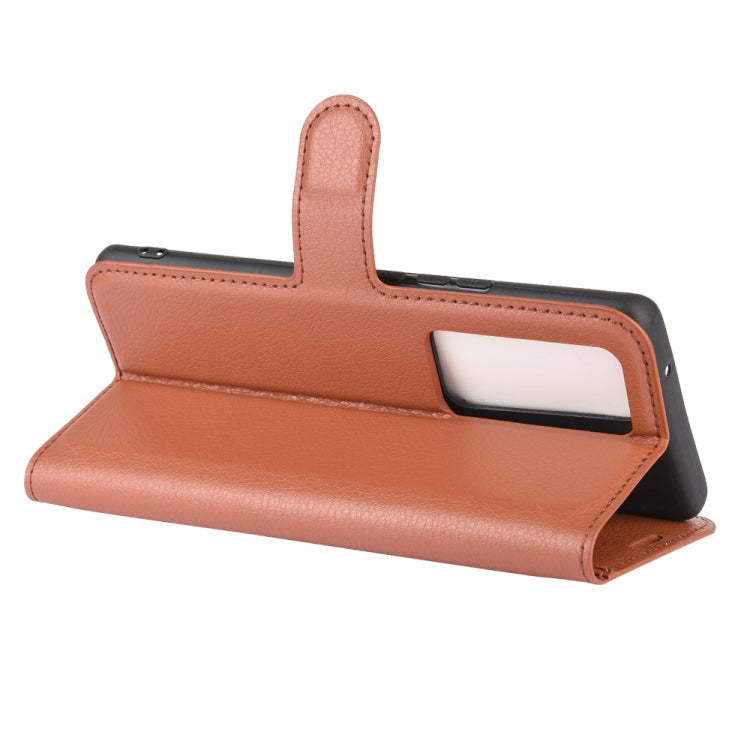 For Vivo X50 Pro+ Litchi Texture Horizontal Flip Protective Case with Holder & Card Slots & Wallet