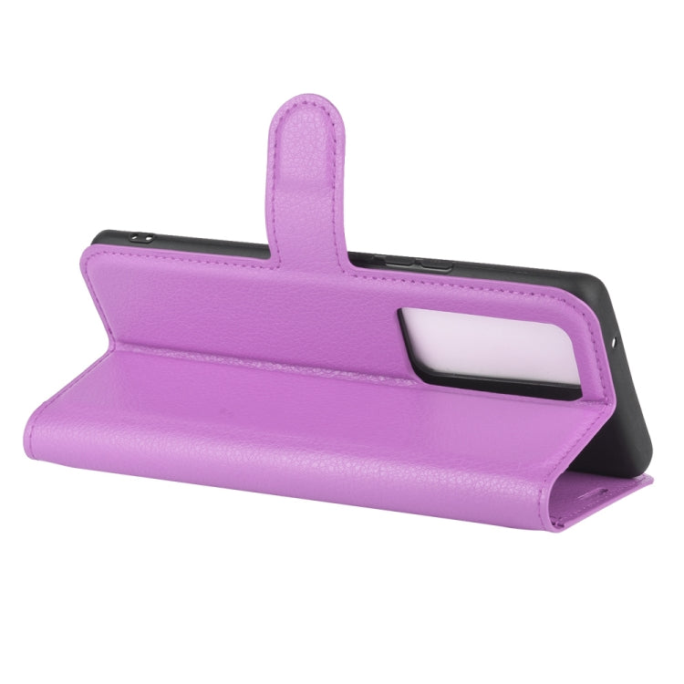 For Vivo X50 Pro+ Litchi Texture Horizontal Flip Protective Case with Holder & Card Slots & Wallet