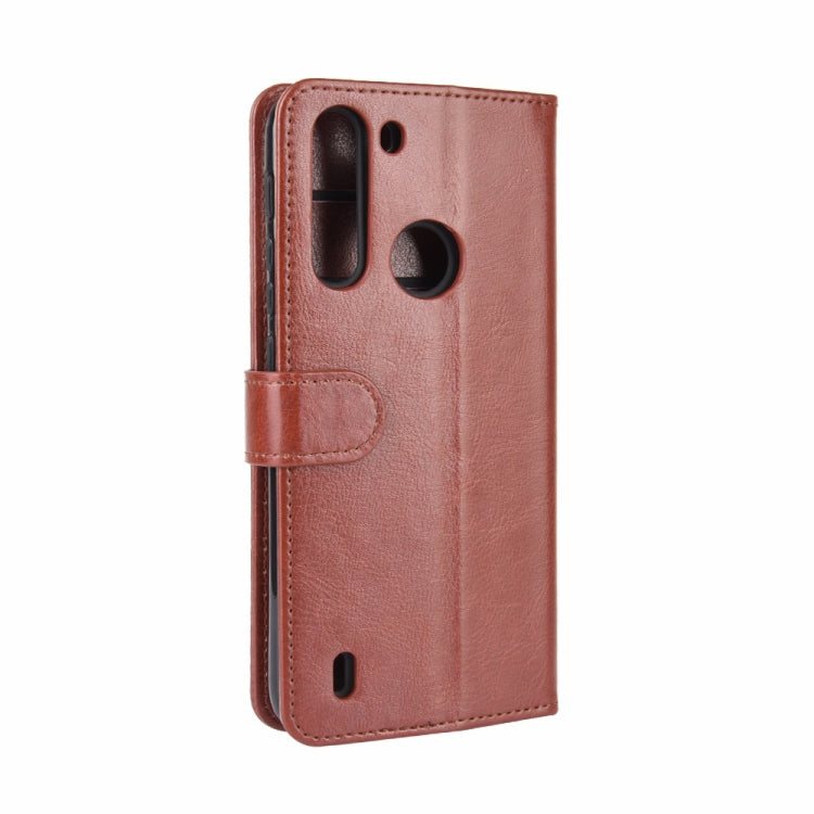 For Motorola One Fusion R64 Texture Single Horizontal Flip Protective Case with Holder & Card Slots & Wallet& Photo Frame