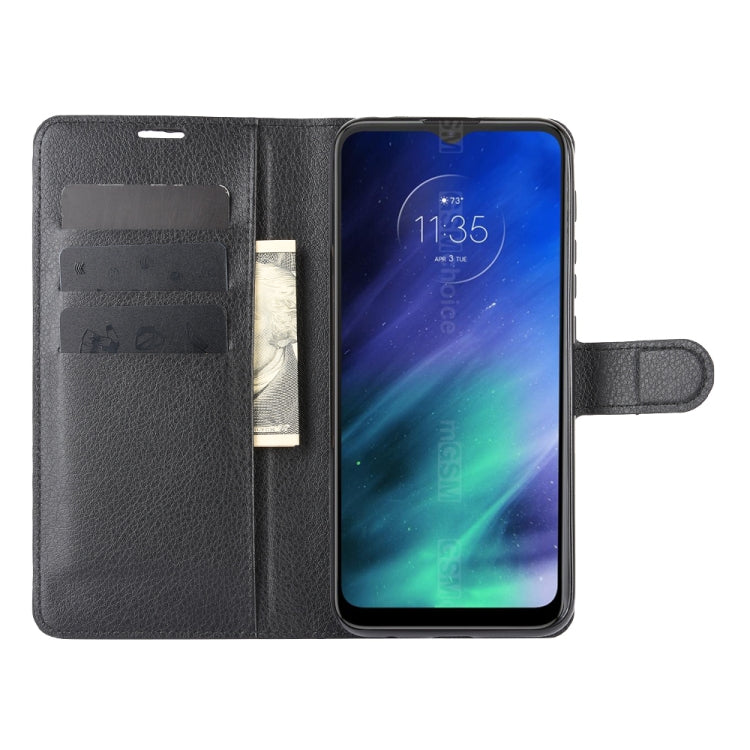 For Motorola One Fusion Litchi Texture Horizontal Flip Protective Case with Holder & Card Slots & Wallet