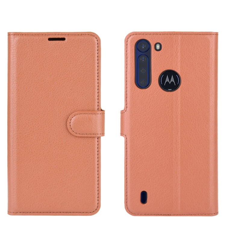 For Motorola One Fusion Litchi Texture Horizontal Flip Protective Case with Holder & Card Slots & Wallet