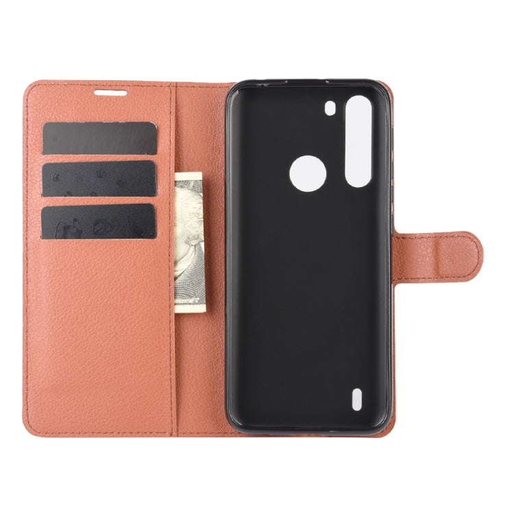 For Motorola One Fusion Litchi Texture Horizontal Flip Protective Case with Holder & Card Slots & Wallet