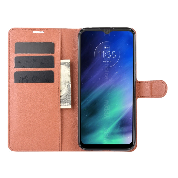 For Motorola One Fusion Litchi Texture Horizontal Flip Protective Case with Holder & Card Slots & Wallet