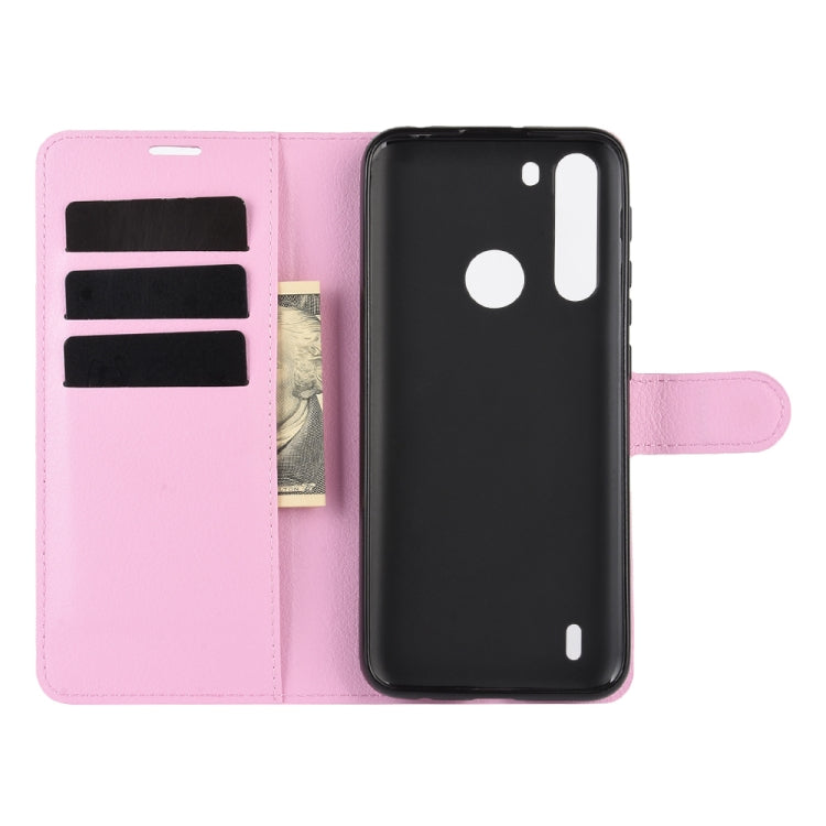 For Motorola One Fusion Litchi Texture Horizontal Flip Protective Case with Holder & Card Slots & Wallet