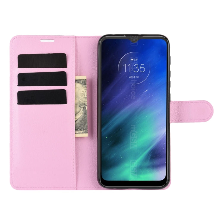 For Motorola One Fusion Litchi Texture Horizontal Flip Protective Case with Holder & Card Slots & Wallet