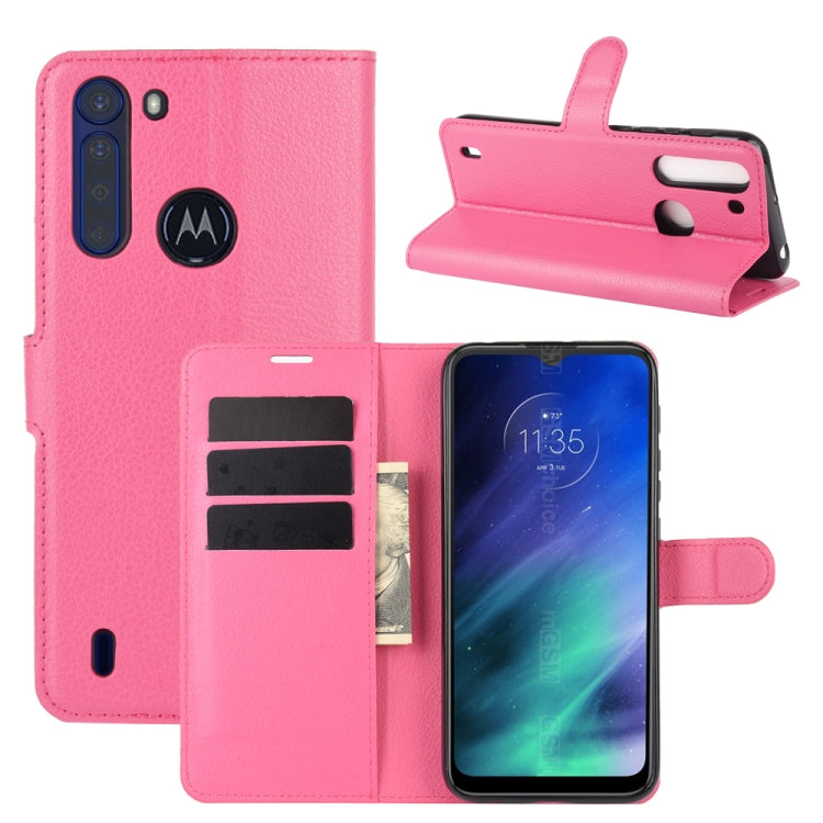 For Motorola One Fusion Litchi Texture Horizontal Flip Protective Case with Holder & Card Slots & Wallet