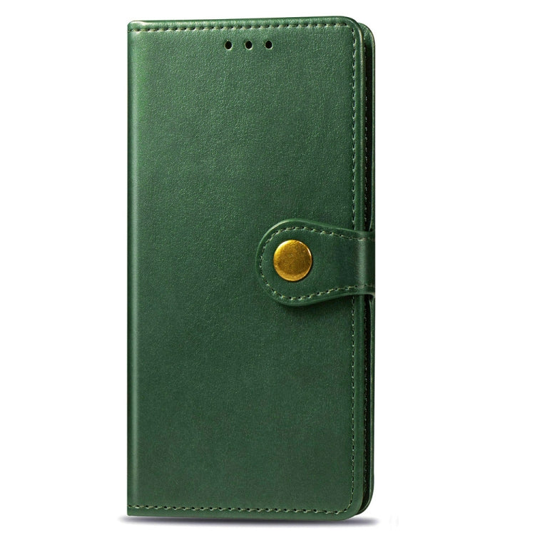 For Xiaomi Redmi 9A Retro Solid Color Leather Buckle Phone Case with Lanyard & Photo Frame & Card Slot & Wallet & Stand Function