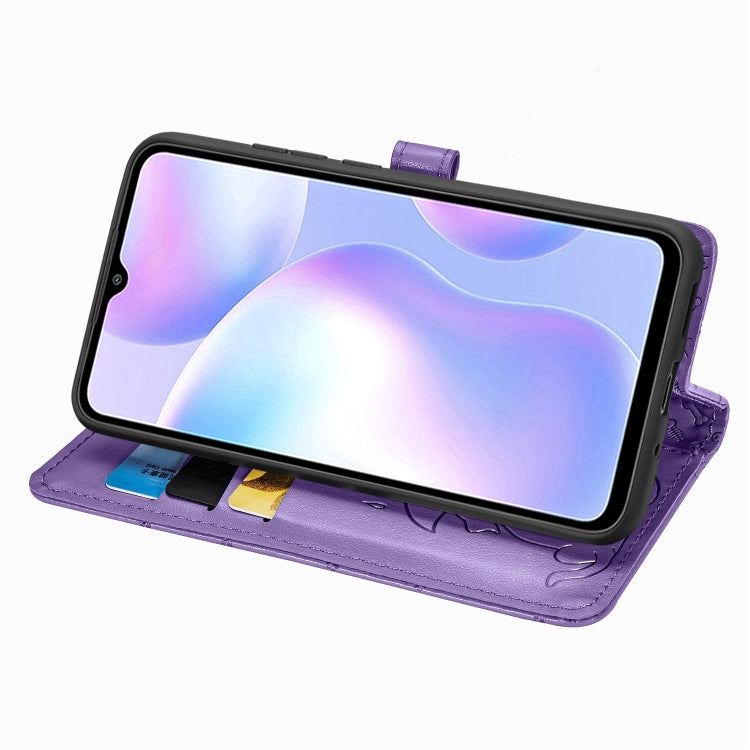 For Xiaomi Redmi 9A Cute Cat and Dog Embossed Horizontal Flip Leather Case with Holder & Card Slots & Wallet & Lanyard