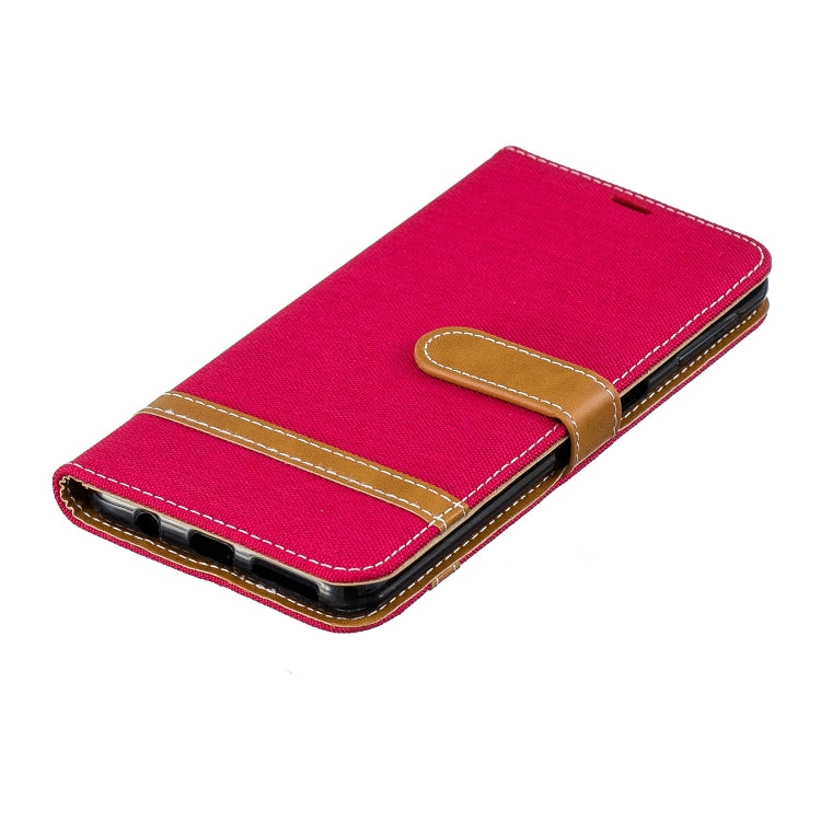 Color Matching Denim Texture Leather Case for Galaxy  A7 / A750 , with Holder & Card Slots & Wallet & Lanyard