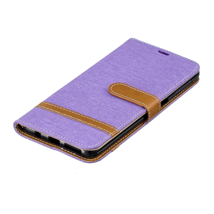 Color Matching Denim Texture Leather Case for Galaxy  A7 / A750 , with Holder & Card Slots & Wallet & Lanyard