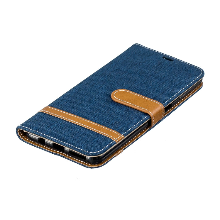 Color Matching Denim Texture Leather Case for Galaxy  A7 / A750 , with Holder & Card Slots & Wallet & Lanyard