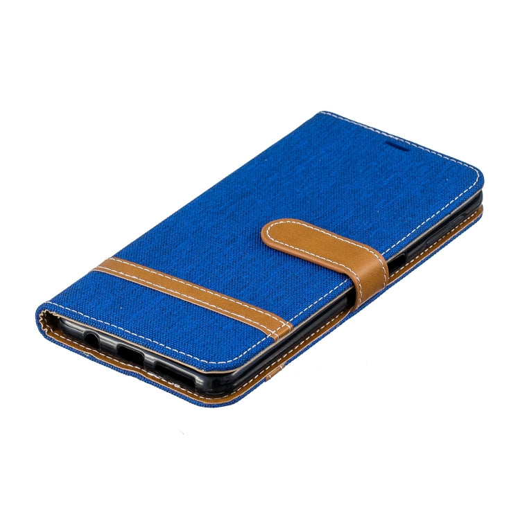Color Matching Denim Texture Leather Case for Galaxy  A7 / A750 , with Holder & Card Slots & Wallet & Lanyard