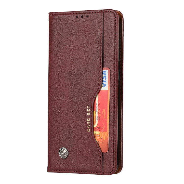 For Samsung Galaxy A21s Knead Skin Texture Horizontal Flip Leather Case with Photo Frame & Holder & Card Slots & Wallet