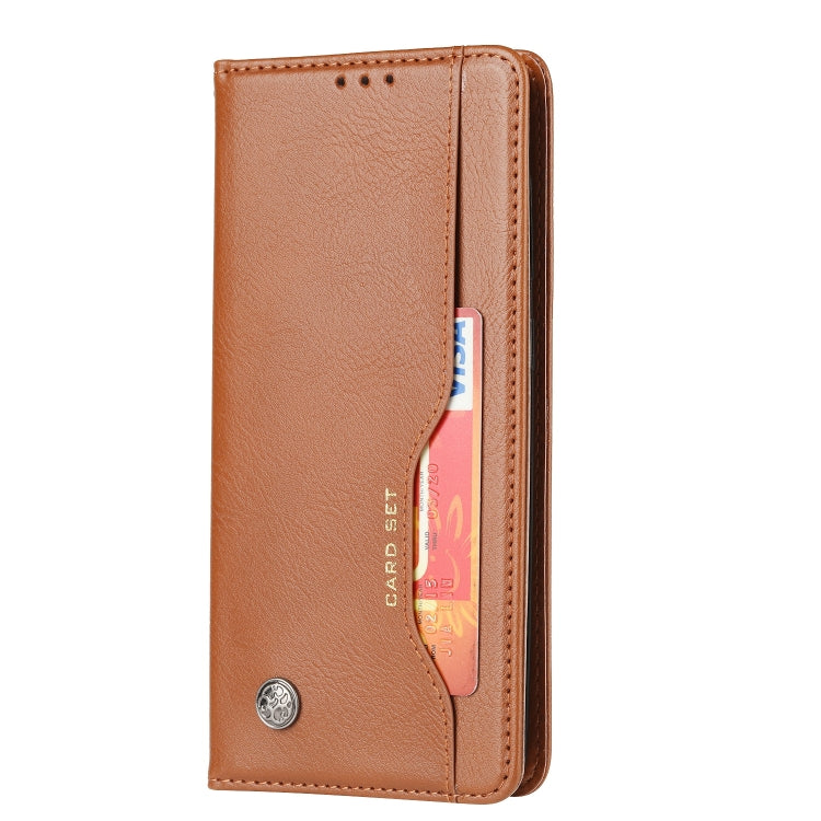 For Samsung Galaxy A21s Knead Skin Texture Horizontal Flip Leather Case with Photo Frame & Holder & Card Slots & Wallet