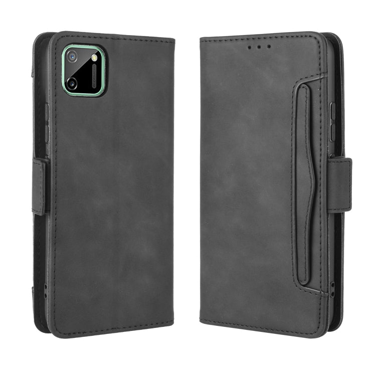 For OPPO Realme C11 Wallet Style Skin Feel Calf Pattern Leather Case with Separate Card Slot