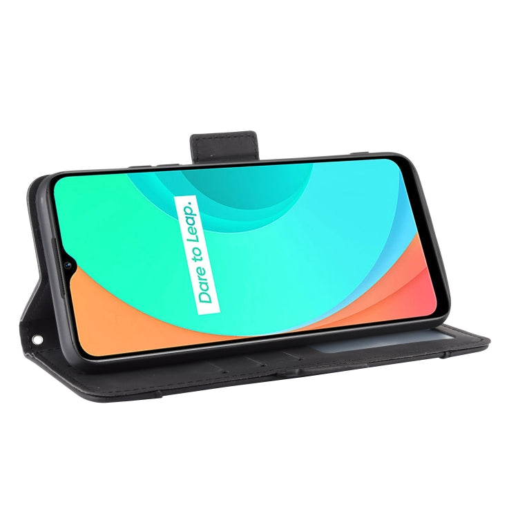 For OPPO Realme C11 Wallet Style Skin Feel Calf Pattern Leather Case with Separate Card Slot