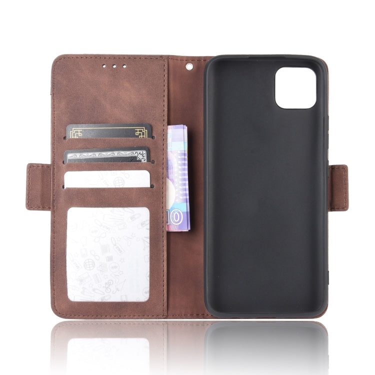 For OPPO Realme C11 Wallet Style Skin Feel Calf Pattern Leather Case with Separate Card Slot