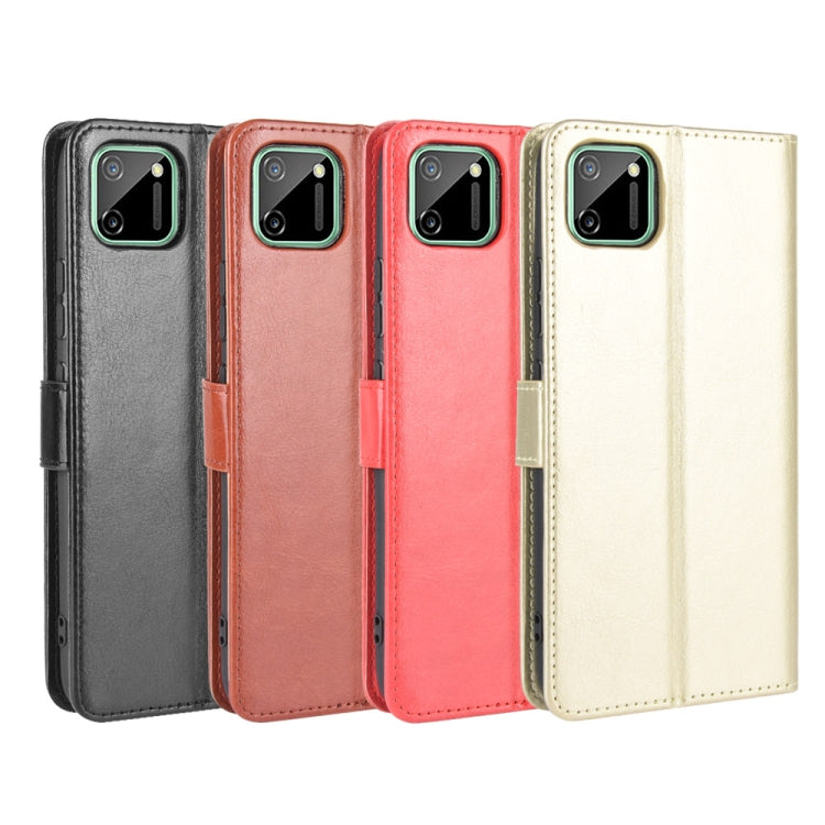 For OPPO Realme C11 Retro Crazy Horse Texture Horizontal Flip Leather Case with Holder & Card Slots & Photo Frame
