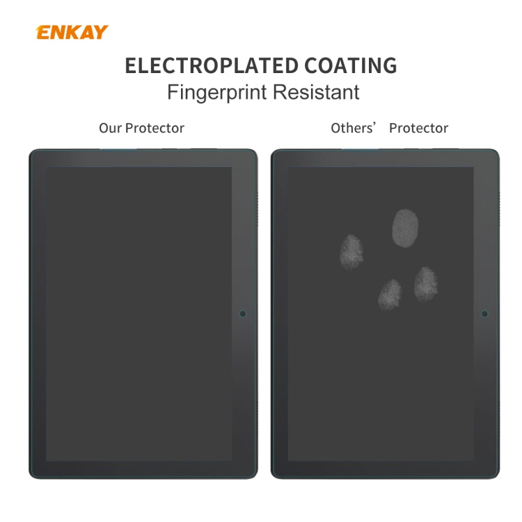 For Lenovo E10 TB-X104F 10.1 ENKAY Hat-Prince 0.33mm 9H Surface Hardness 2.5D Explosion-proof Tempered Glass Screen Protector