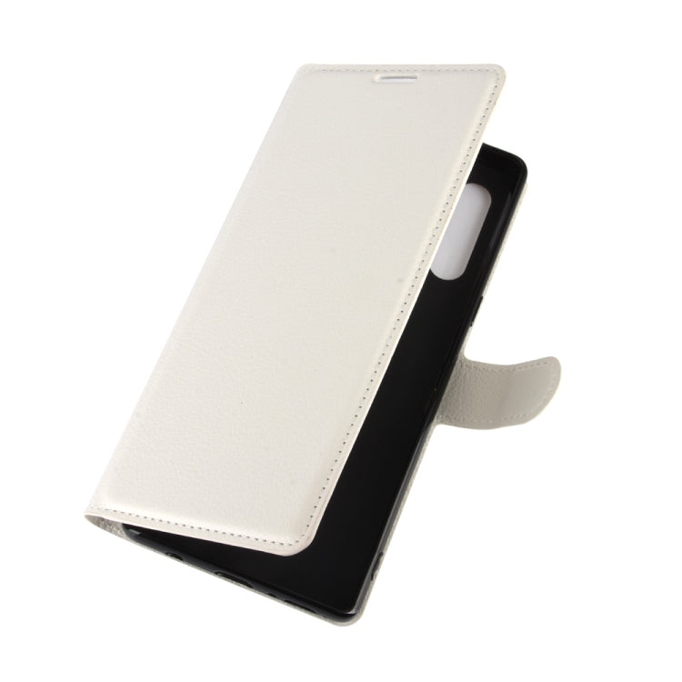 For LG Velvet Litchi Texture Horizontal Flip Protective Case with Holder & Card Slots & Wallet