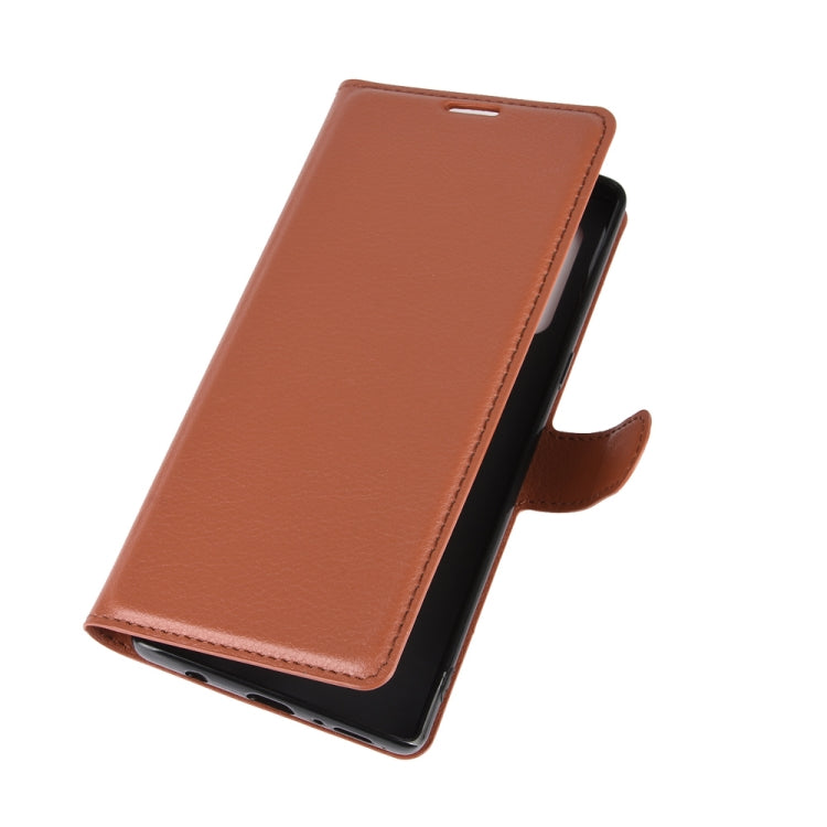 For LG Velvet Litchi Texture Horizontal Flip Protective Case with Holder & Card Slots & Wallet