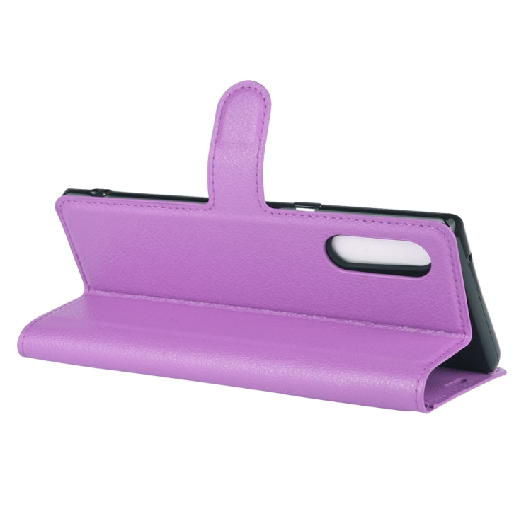 For LG Velvet Litchi Texture Horizontal Flip Protective Case with Holder & Card Slots & Wallet