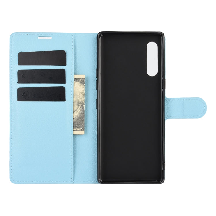 For LG Velvet Litchi Texture Horizontal Flip Protective Case with Holder & Card Slots & Wallet