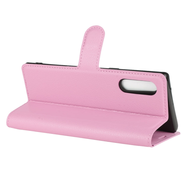 For LG Velvet Litchi Texture Horizontal Flip Protective Case with Holder & Card Slots & Wallet