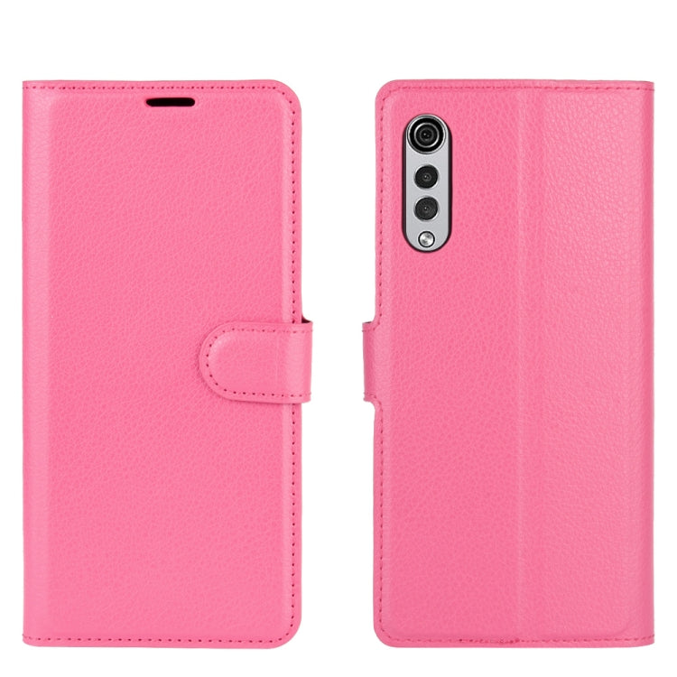 For LG Velvet Litchi Texture Horizontal Flip Protective Case with Holder & Card Slots & Wallet