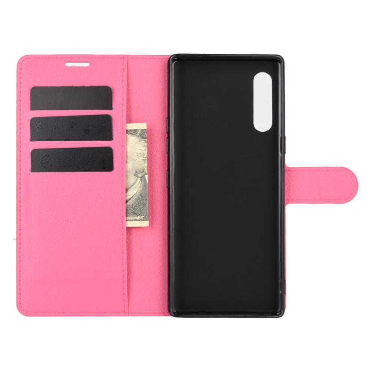 For LG Velvet Litchi Texture Horizontal Flip Protective Case with Holder & Card Slots & Wallet