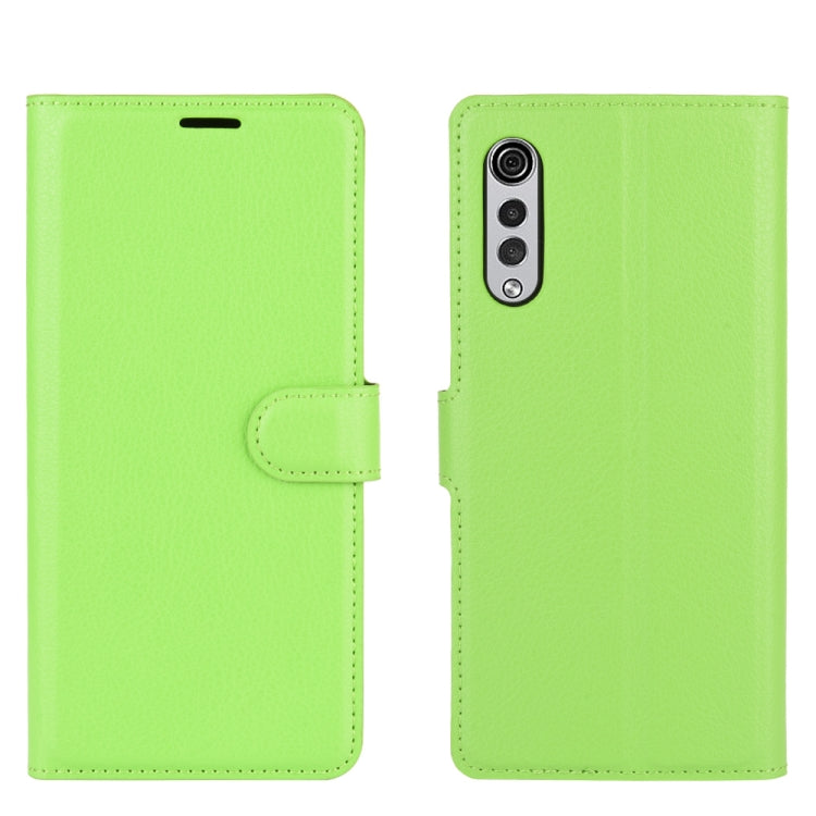 For LG Velvet Litchi Texture Horizontal Flip Protective Case with Holder & Card Slots & Wallet