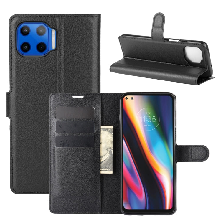 For Motorola Moto G 5G Plus Litchi Texture Horizontal Flip Protective Case with Holder & Card Slots & Wallet