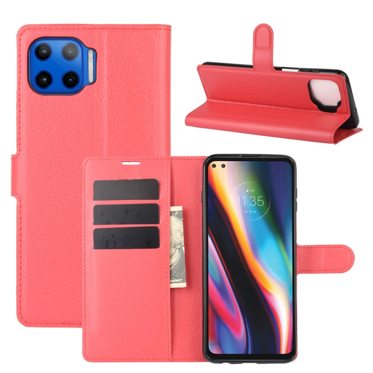 For Motorola Moto G 5G Plus Litchi Texture Horizontal Flip Protective Case with Holder & Card Slots & Wallet