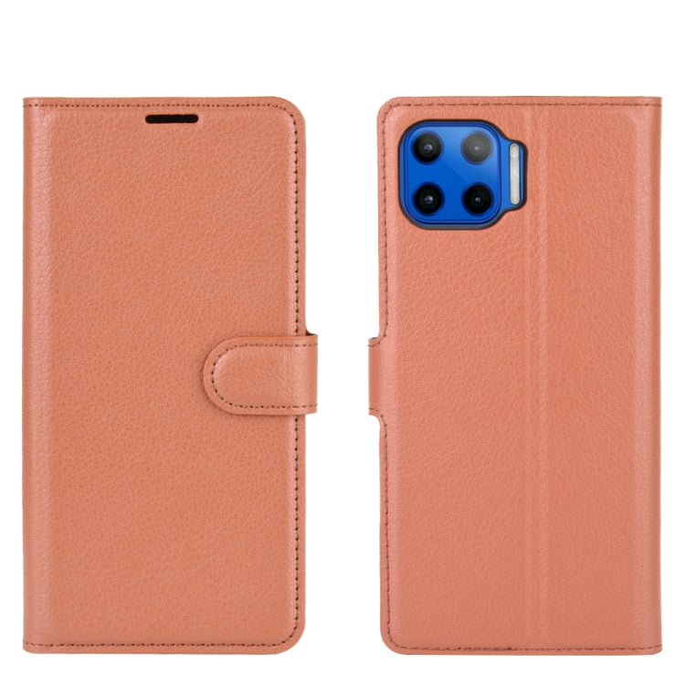 For Motorola Moto G 5G Plus Litchi Texture Horizontal Flip Protective Case with Holder & Card Slots & Wallet