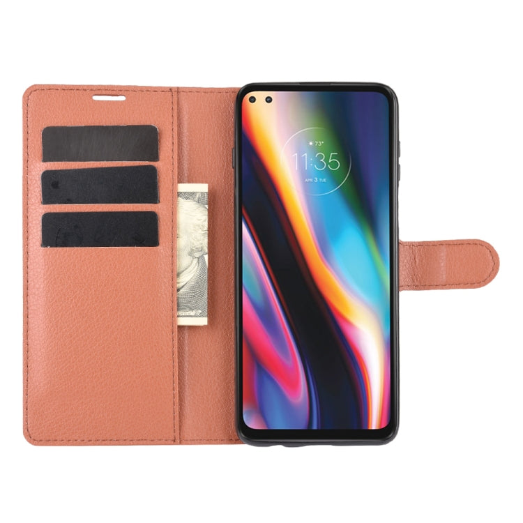 For Motorola Moto G 5G Plus Litchi Texture Horizontal Flip Protective Case with Holder & Card Slots & Wallet