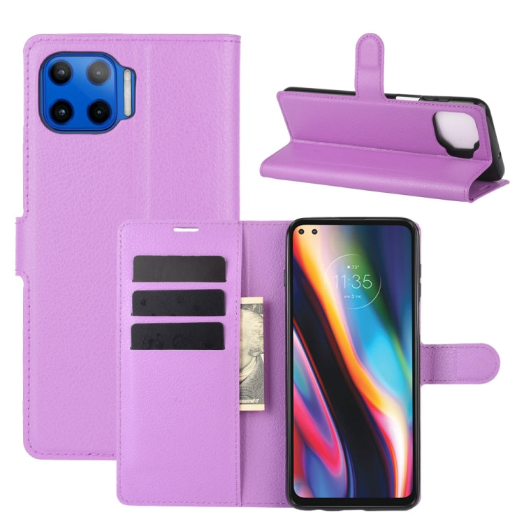 For Motorola Moto G 5G Plus Litchi Texture Horizontal Flip Protective Case with Holder & Card Slots & Wallet