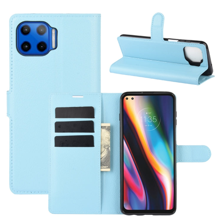 For Motorola Moto G 5G Plus Litchi Texture Horizontal Flip Protective Case with Holder & Card Slots & Wallet