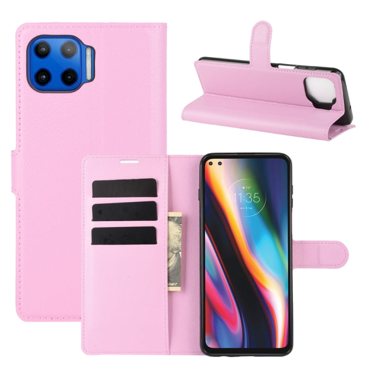 For Motorola Moto G 5G Plus Litchi Texture Horizontal Flip Protective Case with Holder & Card Slots & Wallet