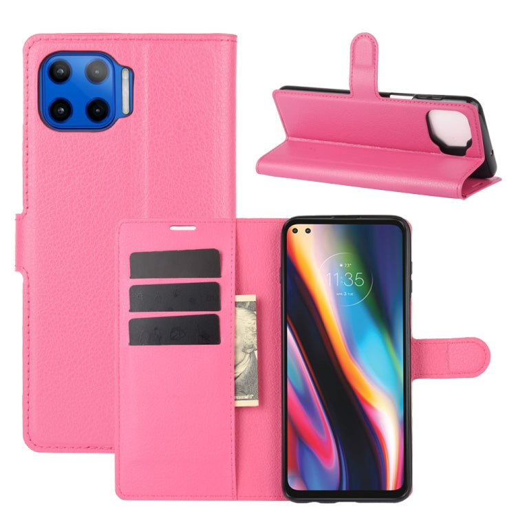 For Motorola Moto G 5G Plus Litchi Texture Horizontal Flip Protective Case with Holder & Card Slots & Wallet