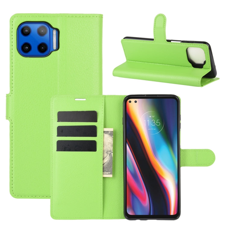 For Motorola Moto G 5G Plus Litchi Texture Horizontal Flip Protective Case with Holder & Card Slots & Wallet