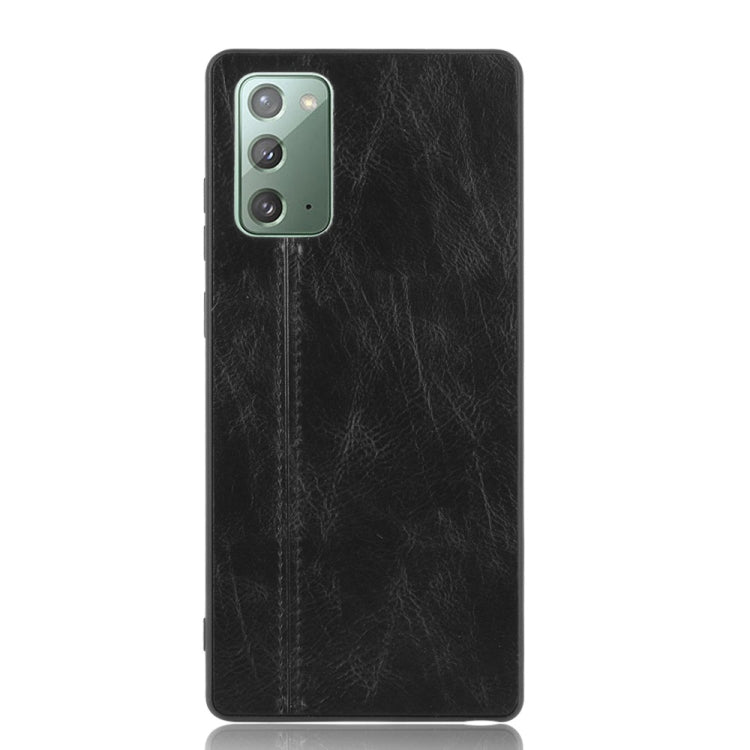 For Samsung Galaxy Note20 Shockproof Sewing Cow Pattern Skin PC + PU + TPU Case