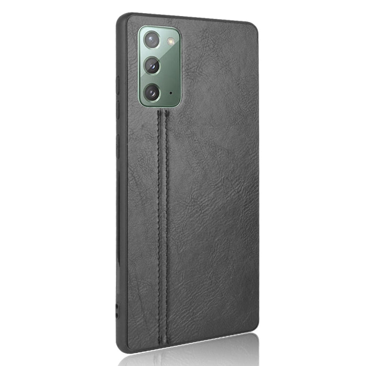 For Samsung Galaxy Note20 Shockproof Sewing Cow Pattern Skin PC + PU + TPU Case