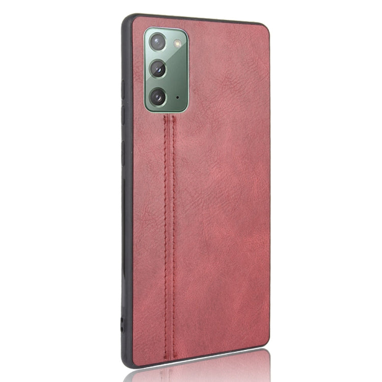 For Samsung Galaxy Note20 Shockproof Sewing Cow Pattern Skin PC + PU + TPU Case