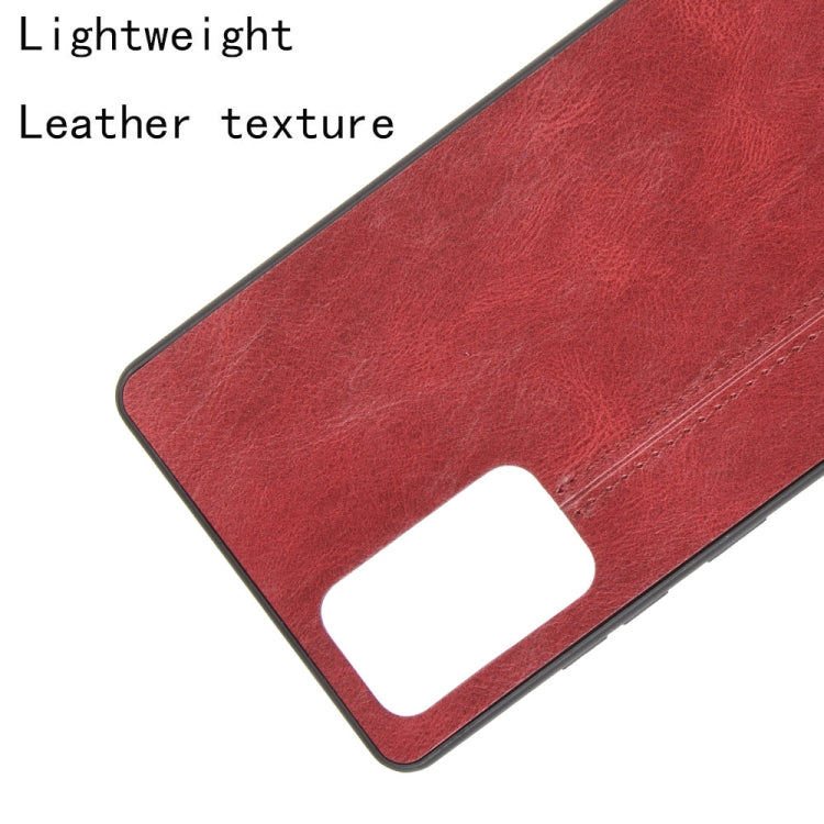 For Samsung Galaxy Note20 Shockproof Sewing Cow Pattern Skin PC + PU + TPU Case