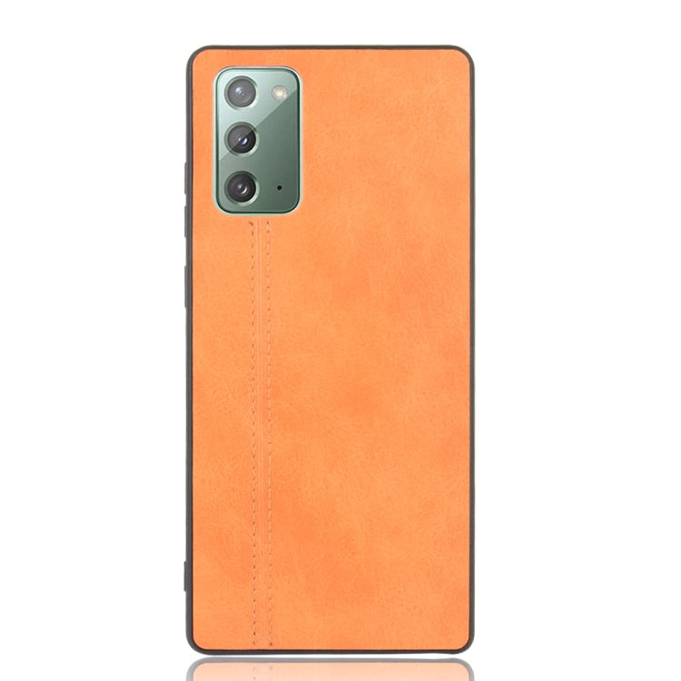 For Samsung Galaxy Note20 Shockproof Sewing Cow Pattern Skin PC + PU + TPU Case